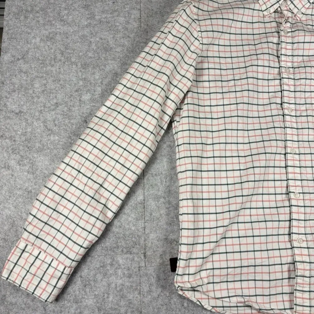 J.CREW Oxford Flex Slim Long Sleeve Button Down Striped Shirt Mens Large NWOT